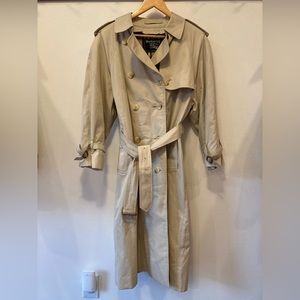 Vintage Burberry Trench Coat RARE 100% Cotton
